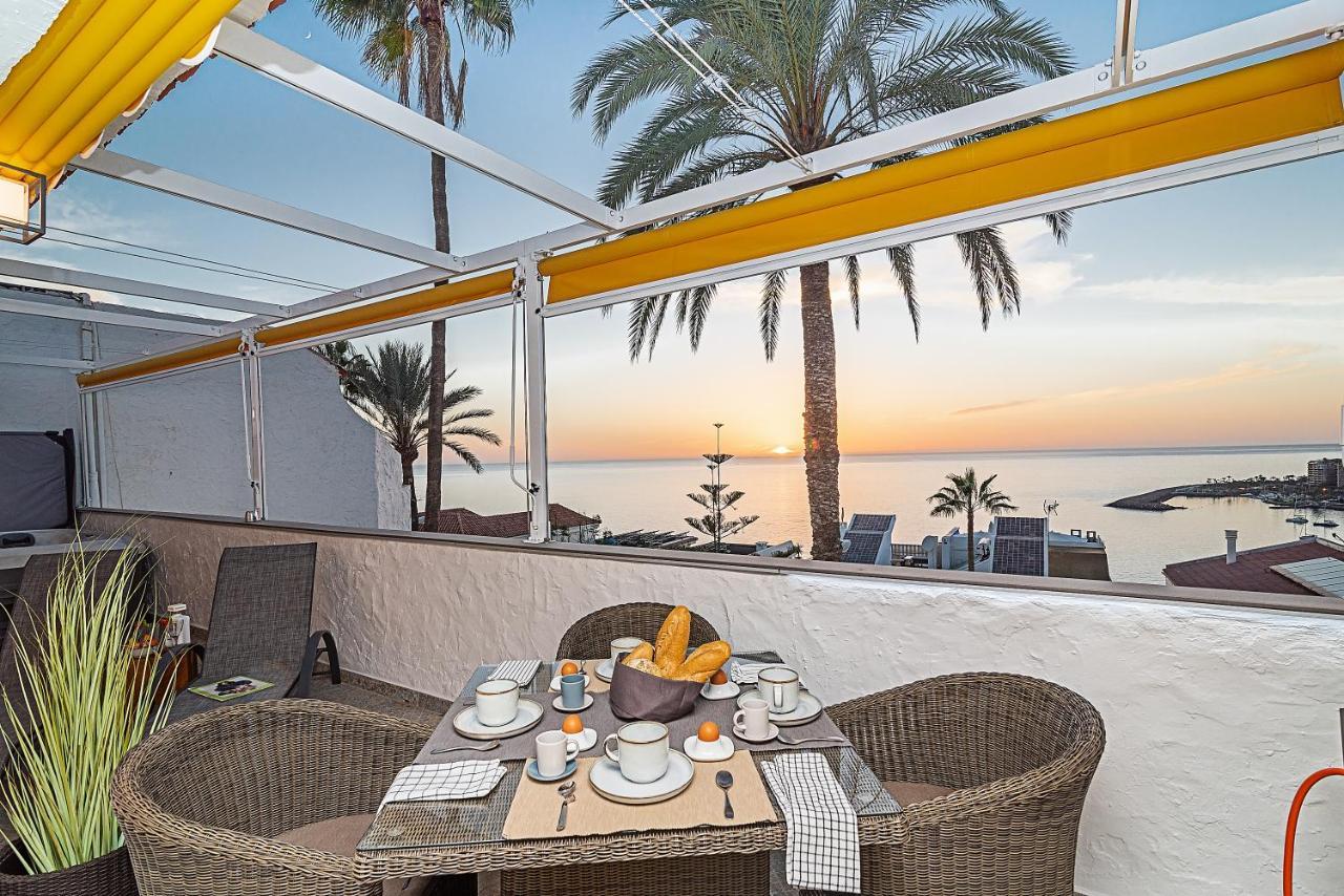 Mogan Luxury Apartment, Sea Views, Jacuzzi And Sauna. Exterior photo
